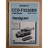 Manual De Instruções Sony Ccd Fx230br