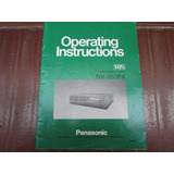 Manual De Instruções Video Cassete Panasonic