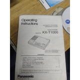 Manual De Operação Secretaria Panasonic Kx t1000