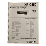 Manual De Serviço Do Som Toca Fita Sony Xr C550 Automotivo