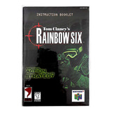 Manual Do Jogo Rainbow Six Nintendo 64 