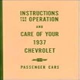 Manual Do Proprietário De Carros Chevrolet 1937 Com Decalque De Corrida