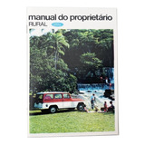 Manual Do Proprietario Ford Rural Maio 1969 + Brinde