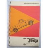 Manual Do Proprietário Pick - Up Jeep ( F-75 ) 1965