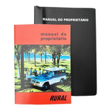 Manual Do Proprietario Rural Willys 1966 + Capa