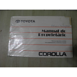 Manual Do Proprietario Toyota Corolla 1996