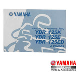 Manual Do Proprietário Ybr 125 2008 Yamaha Original