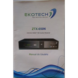 Manual Do Usuário em Inglês Receptor Ekotech Ztx 650n