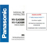 Manual Do Vídeocassete Panasonic Nv sj435br fj635br em Pdf 
