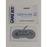 Manual Gremlins 2 Original Game Boy