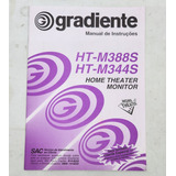 Manual Instruções Gradiente Home Theater Ht-m388s Ht-m344s