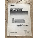 Manual Jvc Video Cassette Recorder Hr