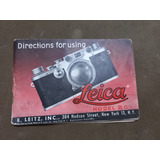 Manual Maquina Fotografica Leica