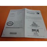 Manual Memória Controller Pak Original Nintendo