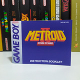 Manual Metroid 2 Return Of Samus Box game Boy 