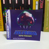 Manual Metroid Zero Mission game Boy Advance 