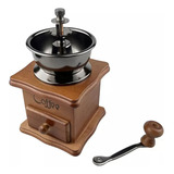 Manual Moedor De Café Madeira Vintage Cerâmica Manivela Mão