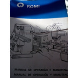 Manual Operação E Manutenção Fresadora Romi U 30 Automatizad
