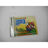 Manual Original Americano Super Mario Bros 3 Gameboy Advance