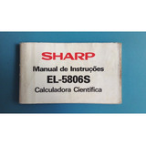 Manual Original Calculadora Sharp El 5806s