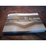 Manual Original Calculadora Sharp El 6190