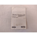Manual Original Do Master System 3 Compact Com Desgastes