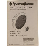 Manual Original Fosgate Kit 2 Vias Punch P1652 P152 Novo