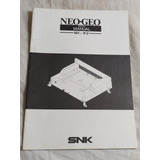 Manual Original Neogeo Mvs Mv 1fz