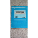 Manual Original Video Cassete Recorder Philips Vr 42