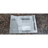 Manual Pioneer Disqueteira Cdx