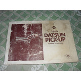 Manual Proprietario Datsun Pick