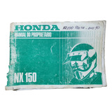 Manual Proprietario Honda Nx
