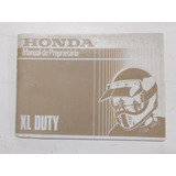 Manual Proprietário Moto Honda Xl Duti
