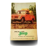 Manual Proprietario Pickup Jeep