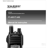 Manual Rádio Yaesu Ft4xr português