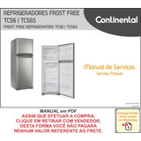 Manual Técnico Serviço Refrigerador Continental Tc56