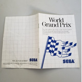 Manual World Grand Prix Sega Master System Original