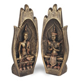 Mão Buda Hindu Namastê Enfeite Decorativo