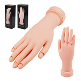 Mão De Treinamento Manicure Unha Gel Acrigel Porcelana Flexí