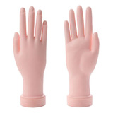 Mão Flexível Silicone Treino Alongamento Unhas Gel Polygel