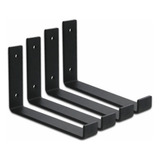 Mão Francesa 25cm 4 Peças Suporte Prateleira