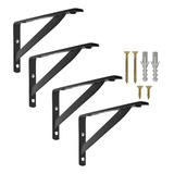 Mão Francesa 35 Cm Kit 4 Pçs Suporte Cantoneira Prateleira