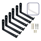 Mão Francesa Invertida 20cm 6 Pçs 3mm Prateleira Industrial