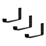 Mão Francesa Invertida 20cm Suporte Ferro Industrial 3pç