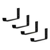 Mão Francesa Invertida 20cm Suporte Ferro Industrial 4pç