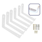 Mão Francesa Invertida 30cm 5mm 6 Peças Reforçada Branca
