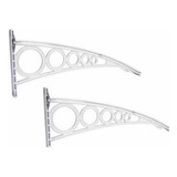 Mão Francesa P Toldo Abs 70cm 10 Peças