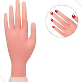 Mão Para Treinamento De Manicure  unha  Acrigel Flexível