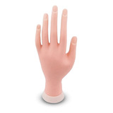 Mão Para Treino Manicure Silicone Unhas Gel Dedo Pratica
