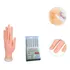 Mão Treino Dedo Manicure Unha Gel Fibra   Massa Adesiva Cola